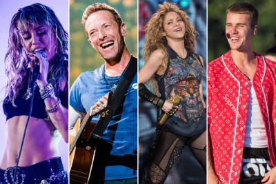 Global Citizen concert special features Justin Bieber, Miley Cyrus, Shakira, Coldplay - nypost.com