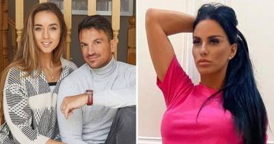 Katie Price says she and Emily Andrea are like 'chalk and cheese' as she discusses friendship with her and ex Peter Andre - www.ok.co.uk
