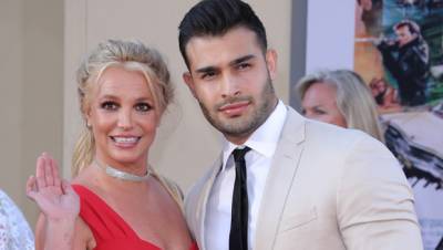 Britney Spears Yells At Boyfriend Sam Asghari After He Interrupts Her Message to LGBTQ Fans — Watch - hollywoodlife.com