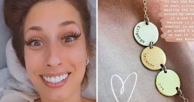 Stacey Solomon shares details of her stunning necklace which has touching tribute to her sons - www.ok.co.uk