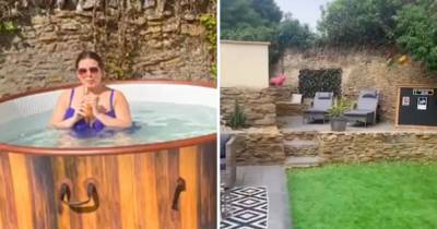 Scarlett Moffatt stuns fans with incredible garden transformation featuring hot tub, bar and sun loungers - www.ok.co.uk