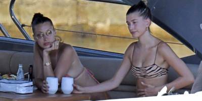 Bella Hadid and Hailey Bieber Were Spotted Lounging on a Yacht in Italy - www.harpersbazaar.com - Italy