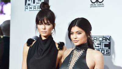Kendall Kylie Jenner Look Like Twins While Promoting New Cosmetics Collection In Sexy Black Outfits - hollywoodlife.com
