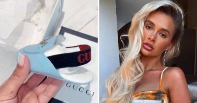 Molly-Mae Hague shuts down pregnancy rumours after posting a snap of baby Gucci shoes - www.ok.co.uk - Hague