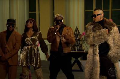 Watch Black Eyed Peas’ Impressive Remote ‘Mamacita’ Performance on ‘Corden’ - www.billboard.com