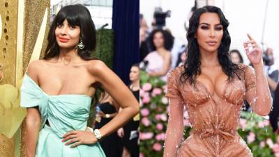 Jameela Jamil Asks Fans To Ignore Kim Kardashian’s ‘Toxicity’ After She Posts Selfie In Corset - hollywoodlife.com