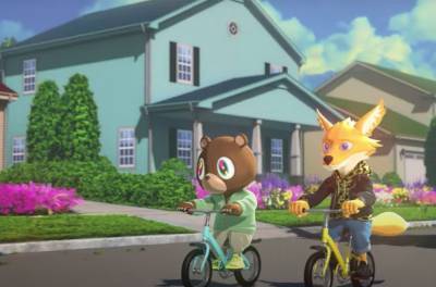 Kanye West & Kid Cudi Transform Into 'Kanye Bear' & 'Kid Fox' in 'Kids See Ghosts' Animated Show Teaser - www.billboard.com - Japan