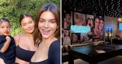 Kylie Jenner transforms basement into private cinema and cocktail bar for Kendall's make-up launch party - www.ok.co.uk