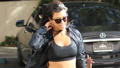 Kourtney Kardashian Reveals Intense At-Home Workout Including Weights Sprint Sets — Watch - hollywoodlife.com