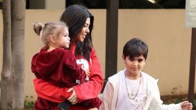 Kourtney Kardashian Chows Down With Her 3 Kids Plus Their Cousins North Saint For A ‘Picnic In The Pickup’ - hollywoodlife.com - Montana