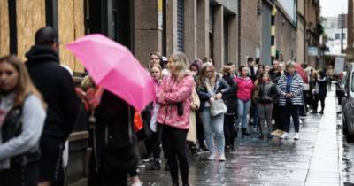 Hundreds of Scots shoppers queue in rain for Primark stores reopening - www.dailyrecord.co.uk - Scotland