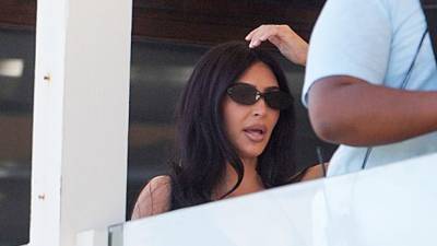 Kim Kardashian Looks Stressed Shooting ‘KUWTK’ With Malika Haqq After Kanye’s Abortion Comments - hollywoodlife.com - Malibu
