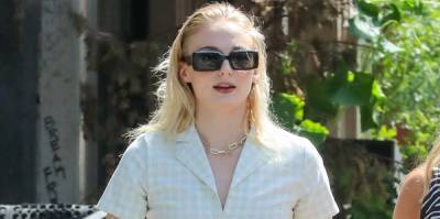 Pregnant Sophie Turner Wore a White Babydoll Dress For an Outing in Santa Monica - www.marieclaire.com - Santa Monica