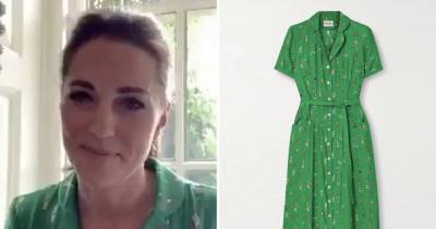 Kate Middleton wows in gorgeous green tennis print dress as she chats to Andy Murray – here's where to get it - www.ok.co.uk