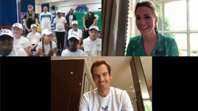 Kate Middleton and Tennis Champ Andy Murray Team Up to Surprise Young Athletes - www.etonline.com - Britain