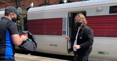 Peckish Lewis Capaldi gets Dominos pizza delivered to train mid-journey on route to London - www.dailyrecord.co.uk - Scotland
