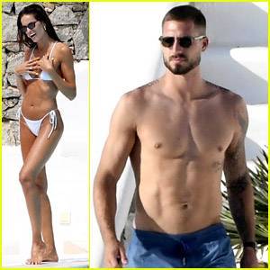 Izabel Goulart & Fiance Kevin Trapp Bare Their Amazing Bodies While on Vacation for His Birthday - www.justjared.com - Germany - Greece