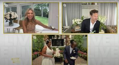Ryan Seacrest - Tamron Hall - Kelly Ripa And Ryan Seacrest Help Couple Whose Wedding Was Cancelled Due To COVID-19 Get Married On ‘Live’ - etcanada.com - New York