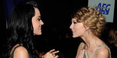 Katy Perry Reacts To A Rumor That She's Ninth Cousins With Taylor Swift - www.justjared.com