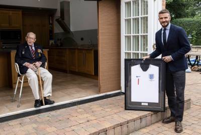 David Beckham Makes Captain Sir Tom Moore An Honorary Member Of Lionhearts - etcanada.com
