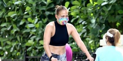 Jennifer Lopez Works Out on an ElliptiGo Bike in Miami - www.justjared.com - Miami - Florida