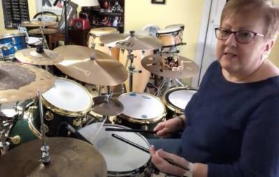 Watch drumming grandma perform covers of songs by Slipknot, Paramore and Disturbed - www.nme.com