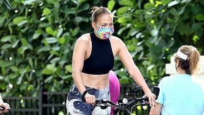 Jennifer Lopez, 50, Rocks Crop Top Leggings While Breaking A Sweat With Friends — Pics - hollywoodlife.com