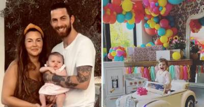 Inside Lacey Turner's daughter Dusty's first birthday party – filled with balloons and a mini Mercedes - www.ok.co.uk