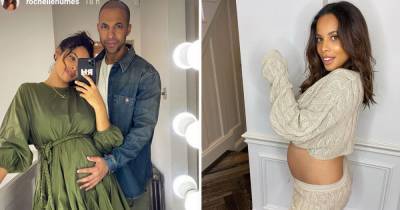 Rochelle Humes wows fans with her growing bump as she shares sweet snap with husband Marvin – get her look here - www.ok.co.uk