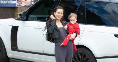 Marnie Simpson stuns as she takes adorable baby son Rox for lunch in pub to catchup with friends - www.ok.co.uk