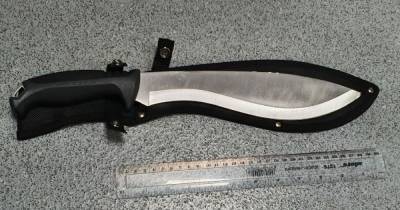 Huge knife dropped by thug in police chase at train station - www.manchestereveningnews.co.uk