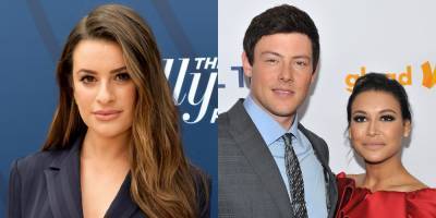 Lea Michele Pays Tribute to Both Naya Rivera & Cory Monteith - www.justjared.com