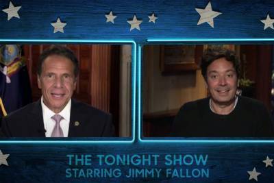 Jimmy Fallon welcomes Gov. Andrew Cuomo during first show back in studio - nypost.com - New York