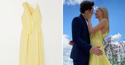 Nicola Peltz wears mother in law Victoria Beckham's dress for engagement photo – get the look for less - www.ok.co.uk