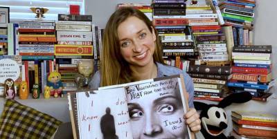 Actress Lauren Lapkus Shows Off Her Book Collection in 'Shelf Portrait' - www.marieclaire.com
