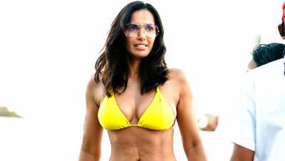 Padma Lakshmi, 49, Reveals Her Exact 90 Minute Workout That Tones Her Abs Her Daily Diet - hollywoodlife.com