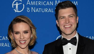 Colin Jost Reveals What He Thought of Scarlett Johansson When They First Met in 2006 - www.justjared.com