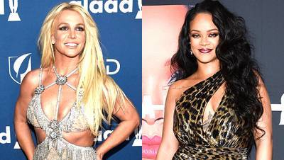 Britney Spears Gushes Over Rihanna While Dancing In Crop Top Short Shorts In Funky New Video - hollywoodlife.com