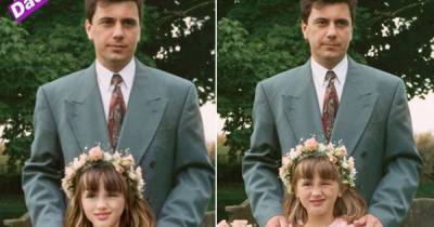 Lauren Goodger accused of Photoshopping childhood picture of her and her dad as original is unearthed - www.ok.co.uk