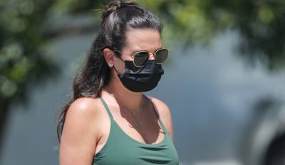 Pregnant Lea Michele Emerges After Sharing Her Tribute to Naya Rivera & Cory Monteith - www.justjared.com - Santa Monica