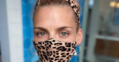 Busy Philipps Matches Her Cheetah-Print Protective Face Mask to Her Headband - www.usmagazine.com