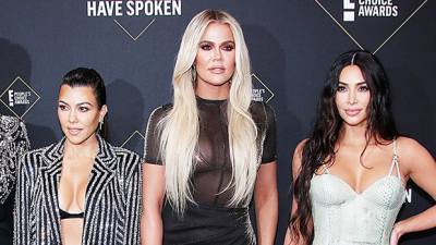 Kylie Jenner, Kim Kardashian, All The Sisters Reunite For ‘Spice Girls’ Family Pic Crashed By Saint - hollywoodlife.com