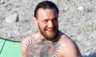 Newly Retired Conor McGregor Wears Colorful Swim Shorts at the Beach in France - www.justjared.com - France