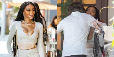 Winnie Harlow Runs Into a Famous Friend's Dad at Lunch in Beverly Hills - www.justjared.com - Italy - Beverly Hills