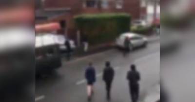 The disturbing video of gang chasing down a lone boy - as police put 48-hour dispersal order on town - www.manchestereveningnews.co.uk - Manchester