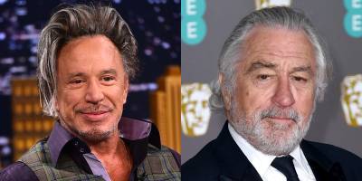 Mickey Rourke Reignites His 30-Year Feud with Robert De Niro - www.justjared.com - Italy