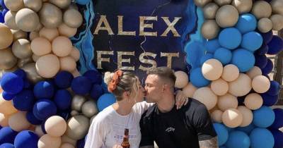 Olivia Bowen throws epic 'Alex Fest' party for husband's birthday in their incredible back garden - www.ok.co.uk