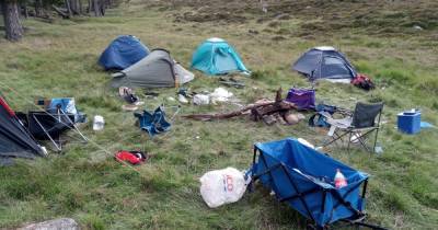 'A disgraceful mess' entire campsite with tents and chairs left dumped on Queen's Scots estate - www.dailyrecord.co.uk - Scotland