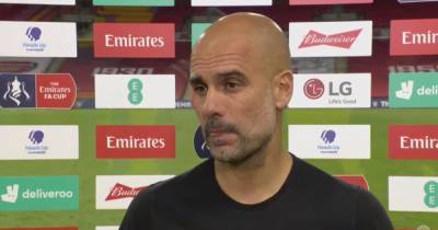 Pep Guardiola reveals what he told Man City players at half time vs Arsenal FC in FA Cup - www.manchestereveningnews.co.uk - Manchester