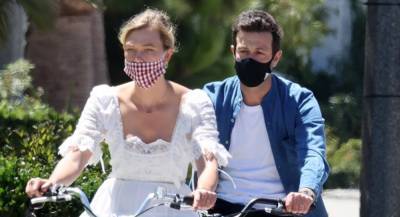 Karlie Kloss & Joshua Kushner Wear Masks on Afternoon Bike Ride - www.justjared.com - Santa Monica